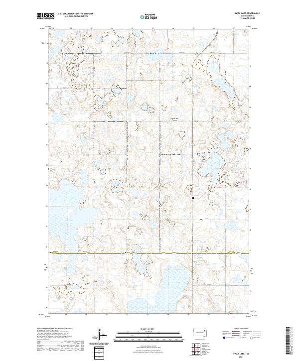 USGS Topographic Map – Swan Lake