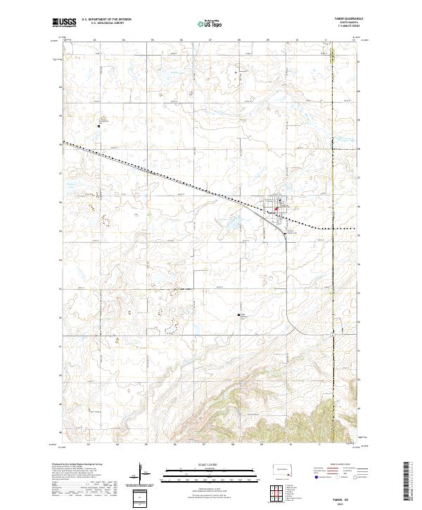 USGS Topographic Map – Tabor