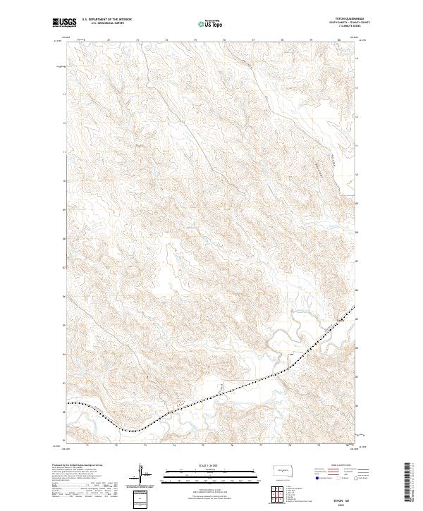 USGS Topographic Map – Teton