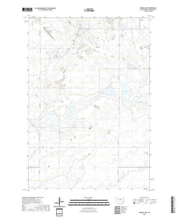 USGS Topographic Map – Thomas Lake