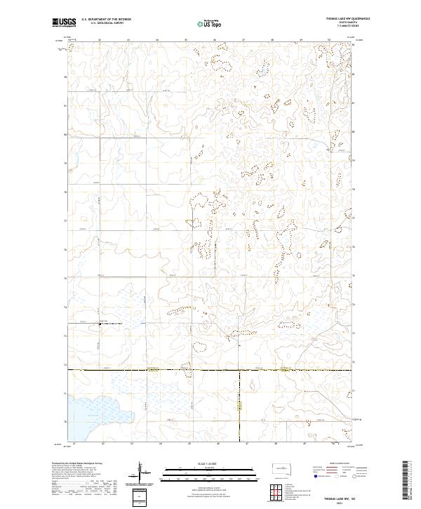 USGS Topographic Map – Thomas Lake NW
