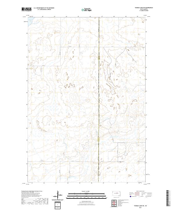 USGS Topographic Map – Thomas Lake SW