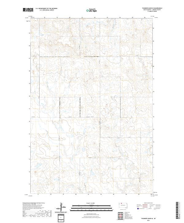 USGS Topographic Map – Thunder Hawk SE