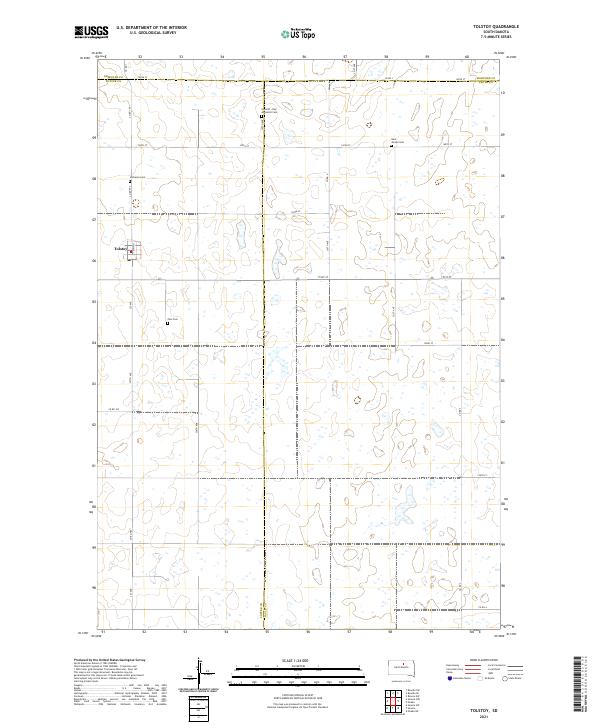 USGS Topographic Map – Tolstoy