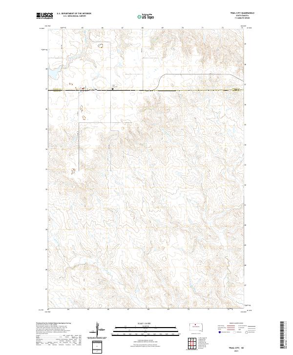 USGS Topographic Map – Trail City