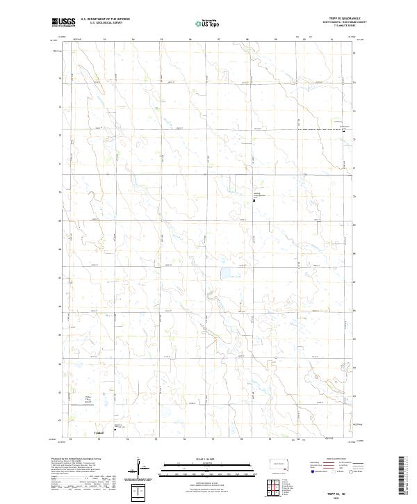 USGS Topographic Map – Tripp SE