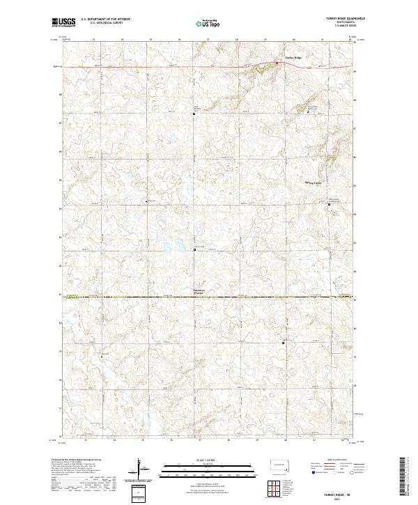 USGS Topographic Map – Turkey Ridge