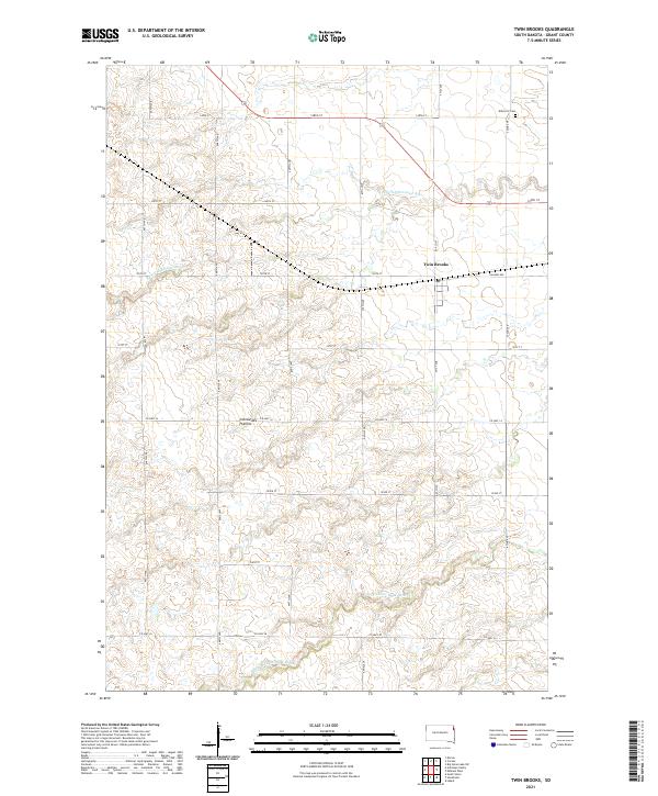 USGS Topographic Map – Twin Brooks