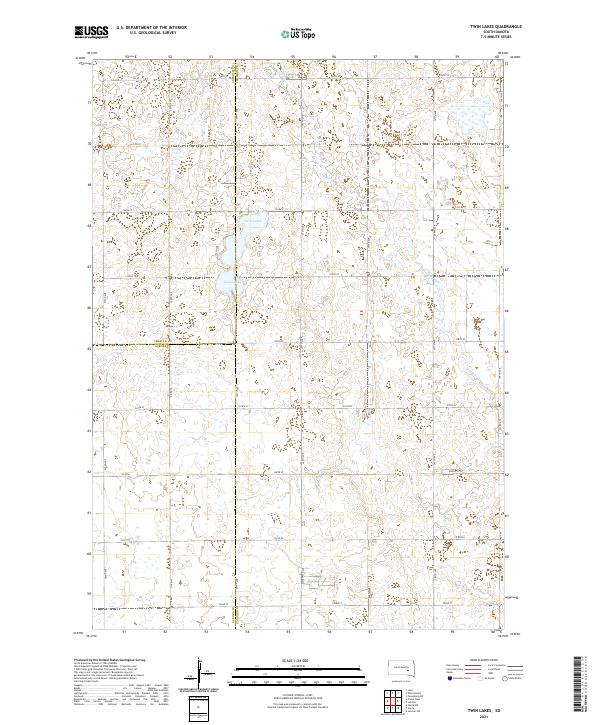 USGS Topographic Map – Twin Lakes