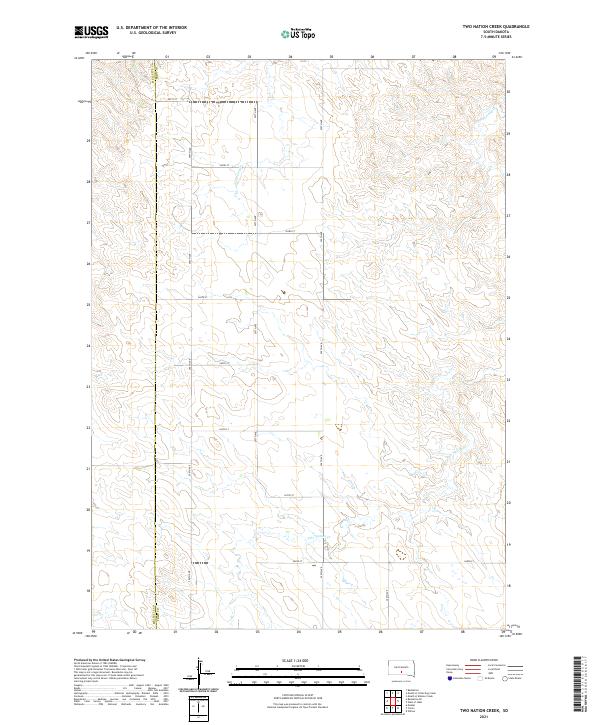 USGS Topographic Map – Two Nation Creek