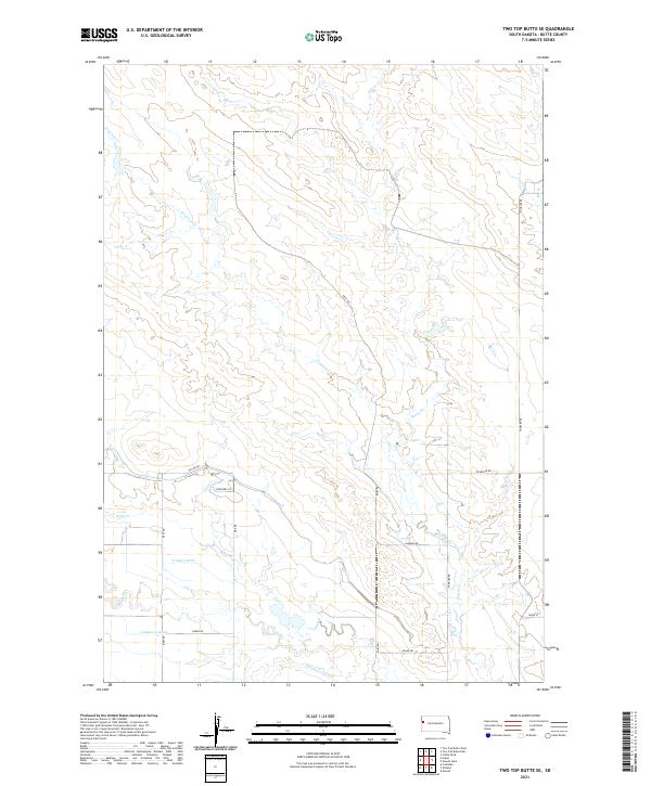USGS Topographic Map – Two Top Butte SE