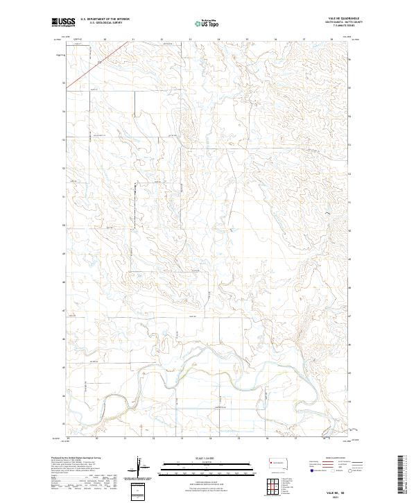 USGS Topographic Map – Vale NE