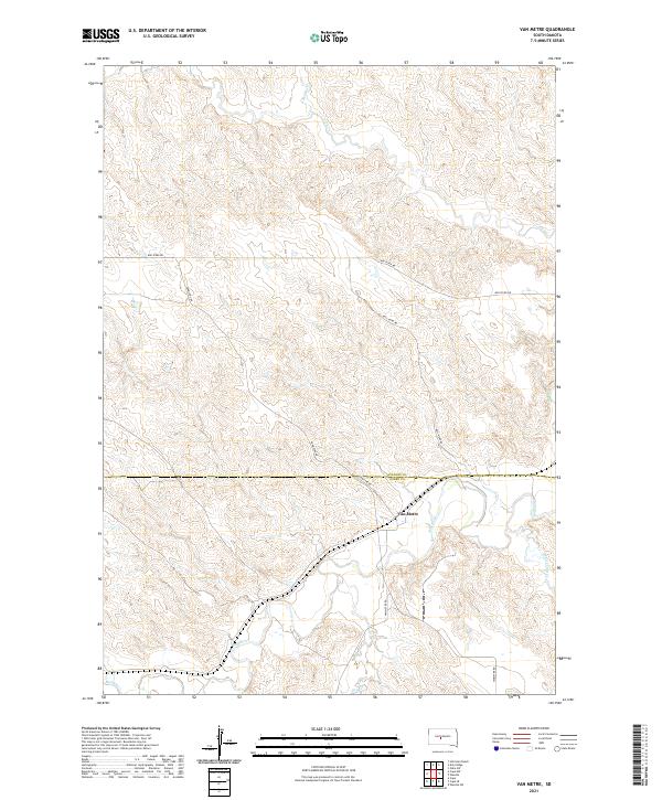 USGS Topographic Map – Van Metre