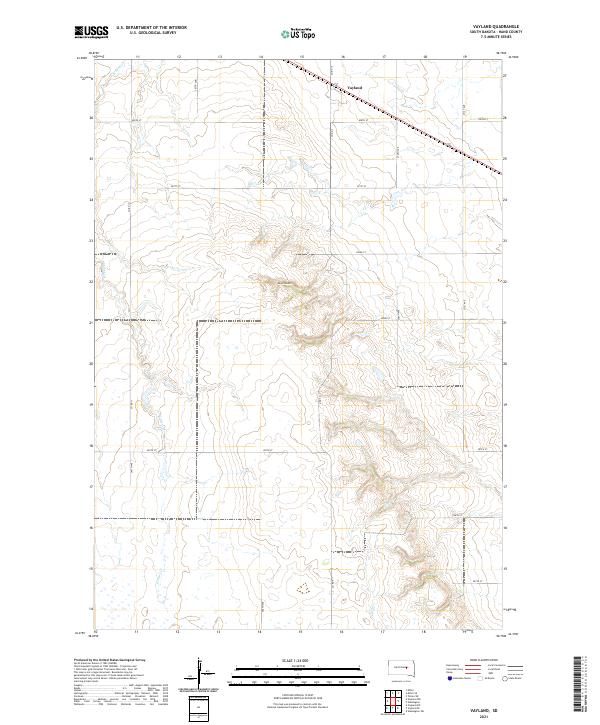 USGS Topographic Map – Vayland
