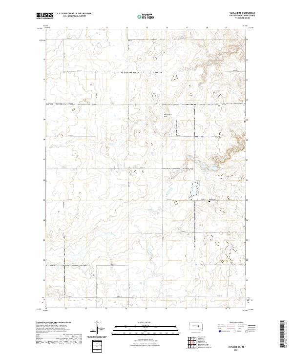 USGS Topographic Map – Vayland SE