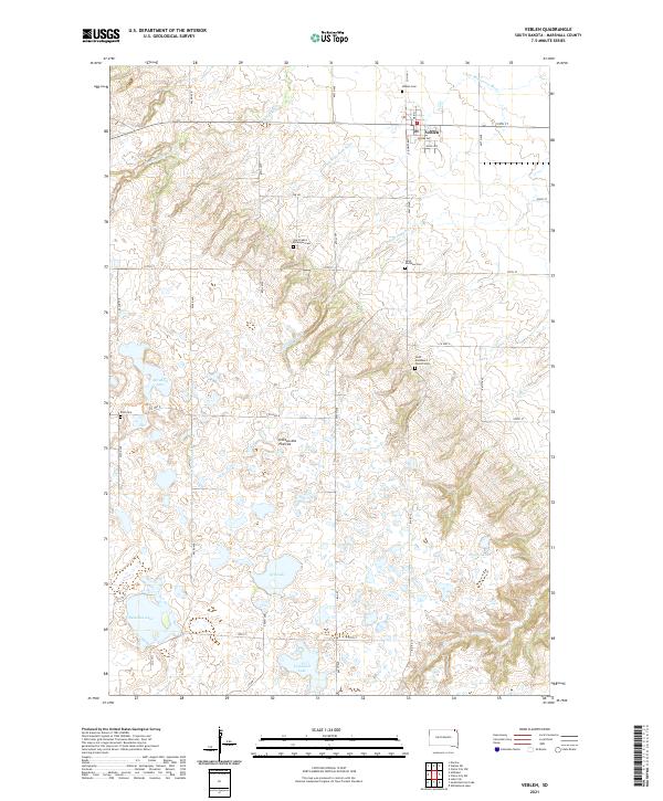 USGS Topographic Map – Veblen