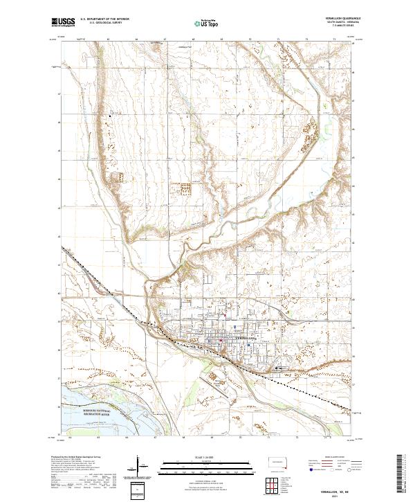 USGS Topographic Map – Vermillion