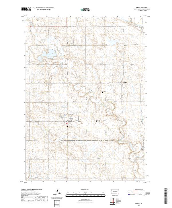 USGS Topographic Map – Viborg