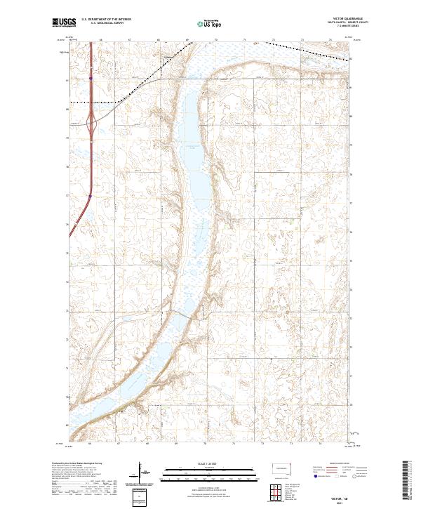 USGS Topographic Map – Victor