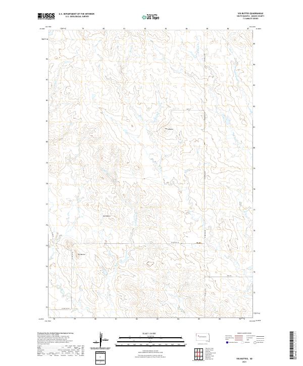 USGS Topographic Map – Vig Buttes