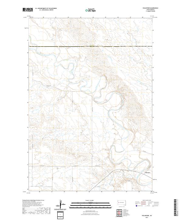 USGS Topographic Map – Volunteer