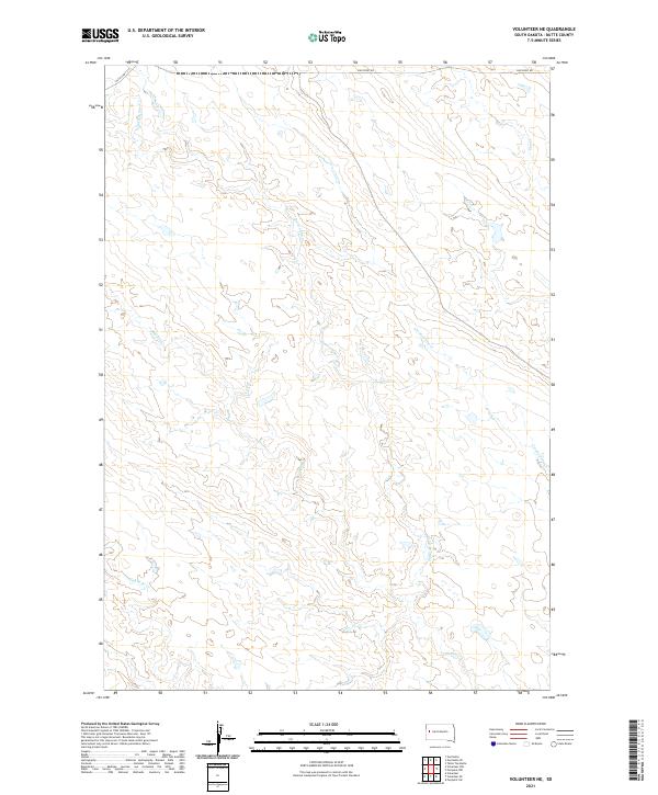 USGS Topographic Map – Volunteer NE