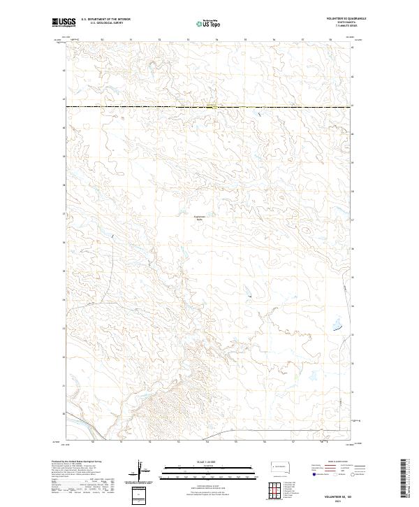 USGS Topographic Map – Volunteer SE