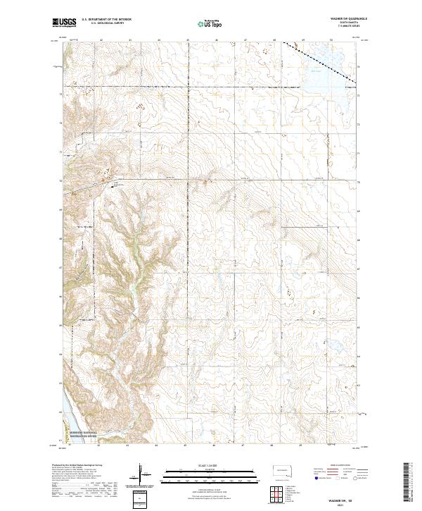 USGS Topographic Map – Wagner SW