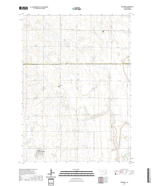 USGS Topographic Map – Wakonda