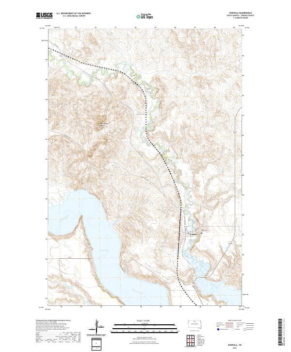USGS Topographic Map – Wakpala
