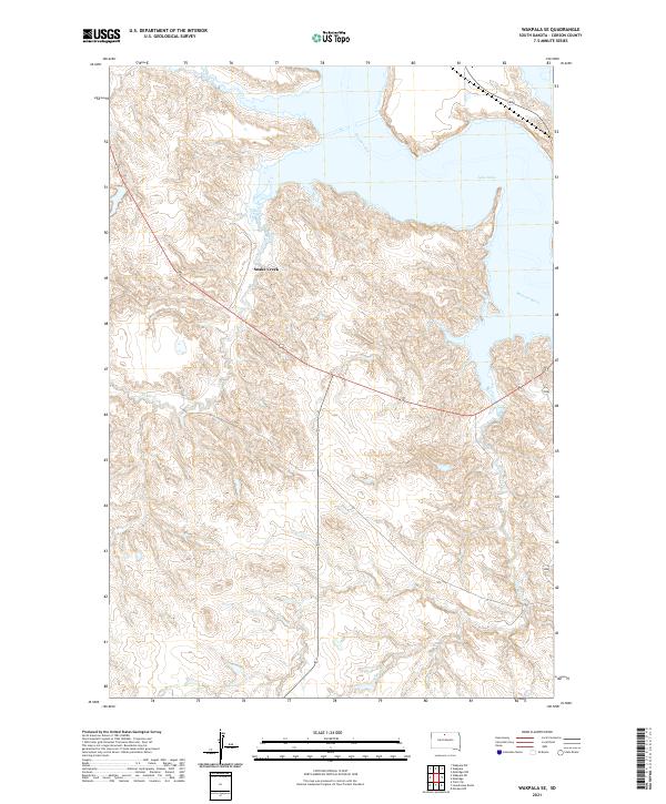 USGS Topographic Map – Wakpala SE