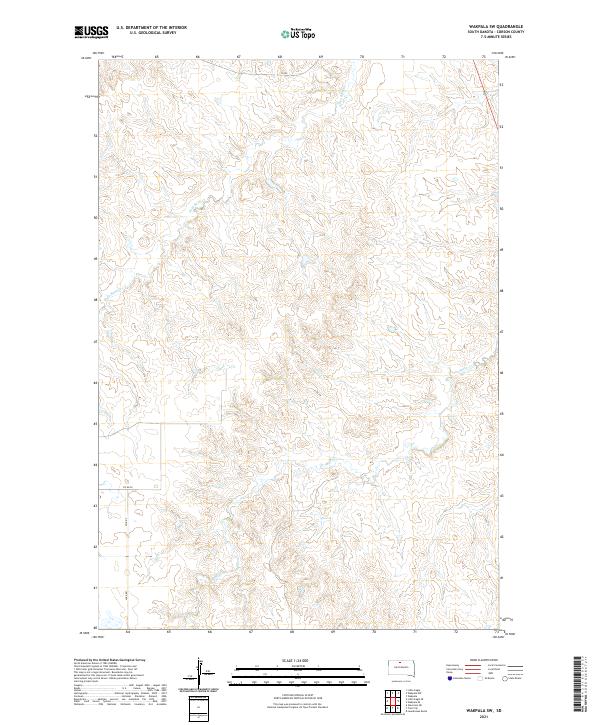 USGS Topographic Map – Wakpala SW