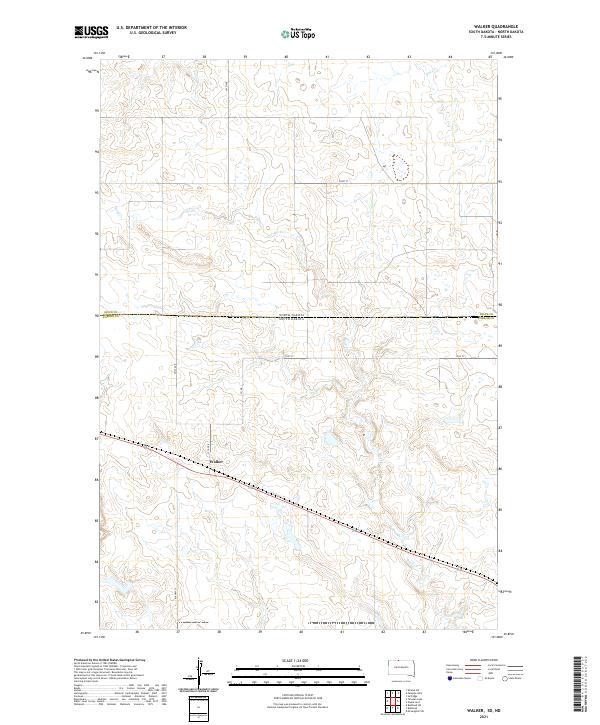 USGS Topographic Map – Walker