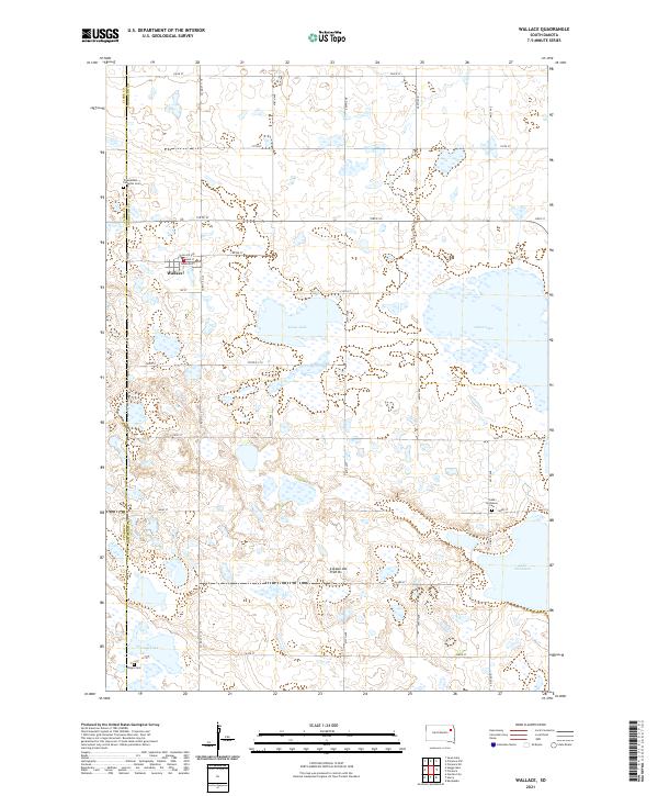 USGS Topographic Map – Wallace