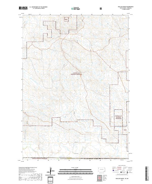 USGS Topographic Map – Wallace Ranch
