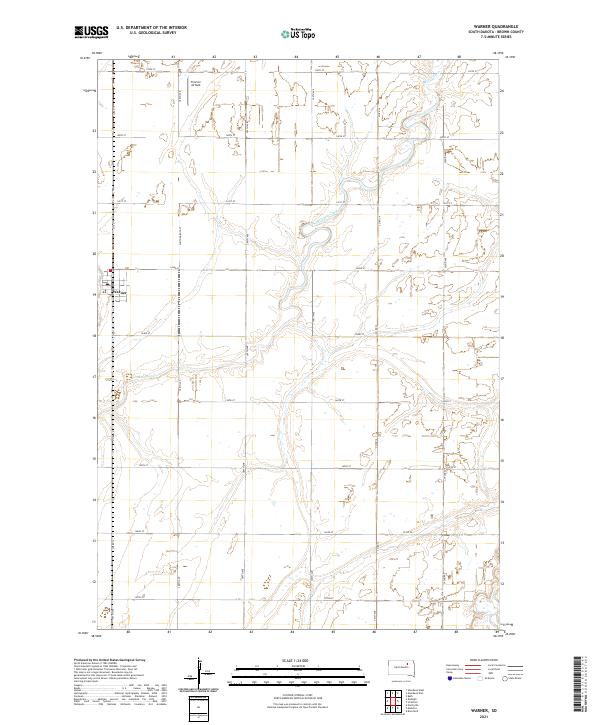 USGS Topographic Map – Warner