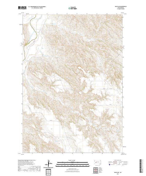 USGS Topographic Map – Wasta NE