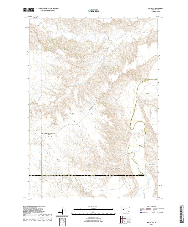 USGS Topographic Map – Wasta NW