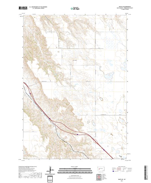 USGS Topographic Map – Wasta SE