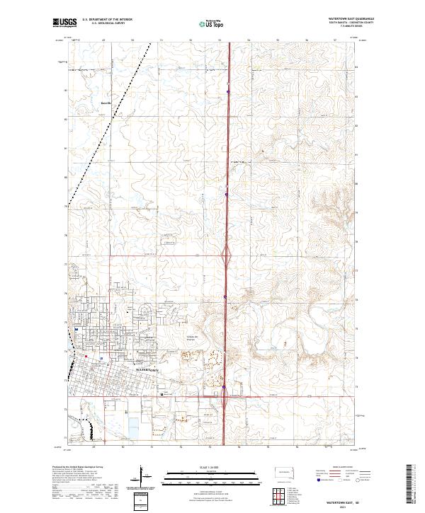 USGS Topographic Map – Watertown East