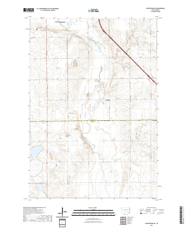 USGS Topographic Map – Watertown SE
