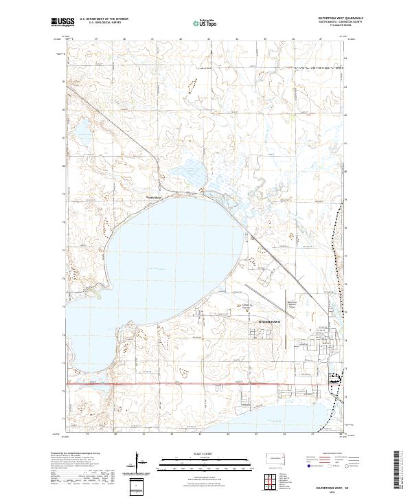 USGS Topographic Map – Watertown West