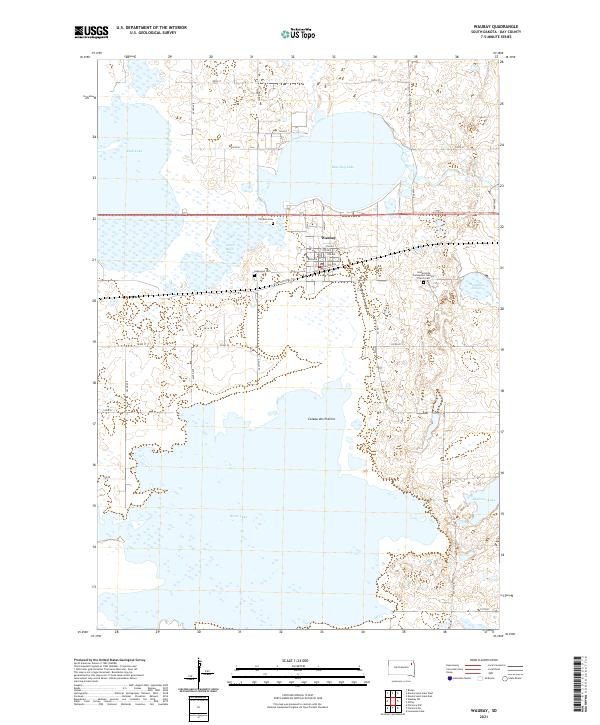 USGS Topographic Map – Waubay