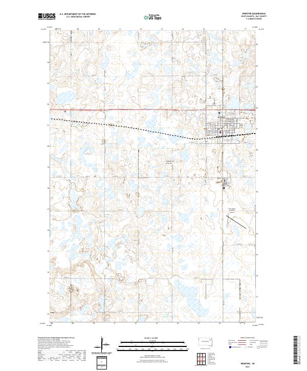 USGS Topographic Map – Webster