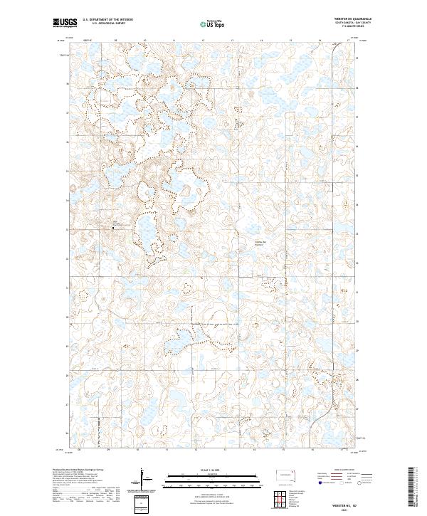 USGS Topographic Map – Webster NE