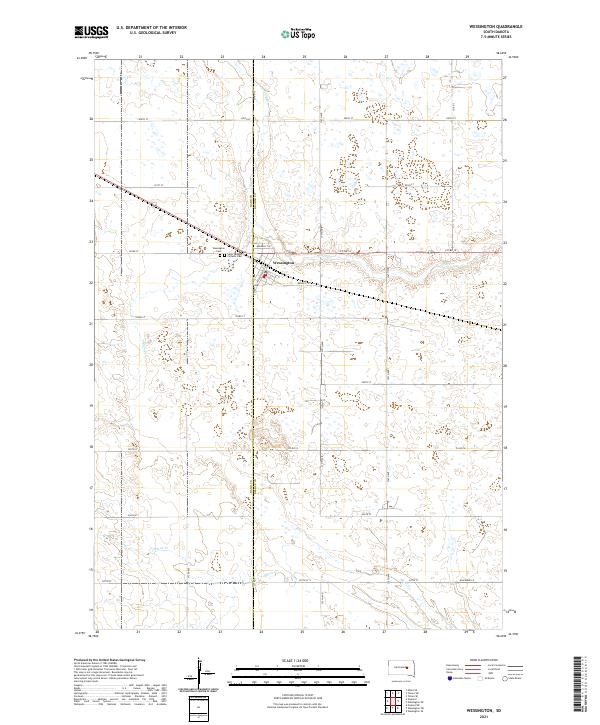 USGS Topographic Map – Wessington