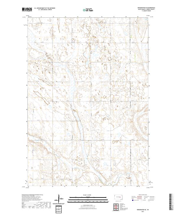 USGS Topographic Map – Wessington SE
