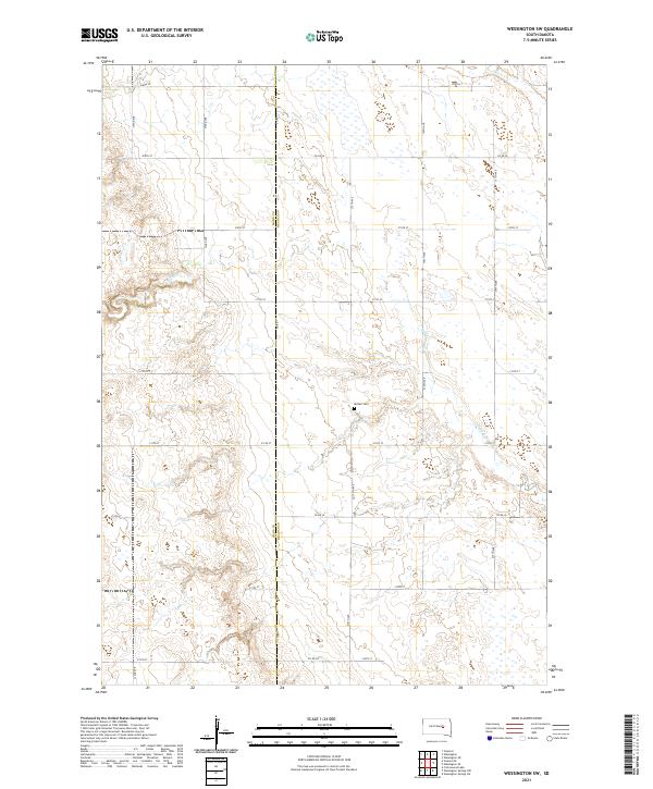USGS Topographic Map – Wessington SW