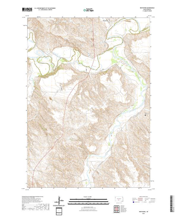 USGS Topographic Map – Westover