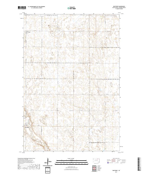 USGS Topographic Map – Westport